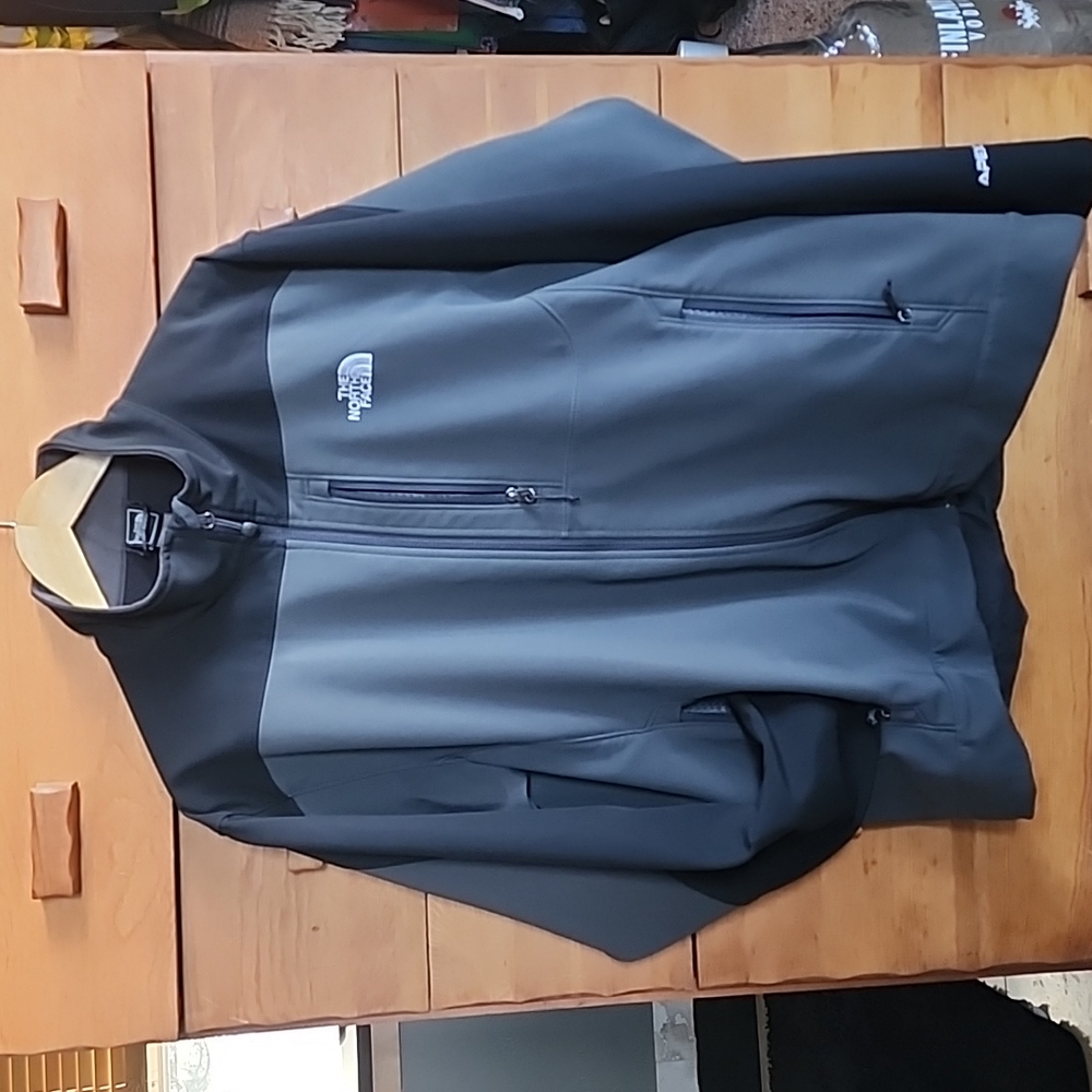 The North Face: Bionic Apex Jacket, Dark Gray Heather w/ Black, XL